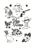 YeeHaw Flash Sheet Print