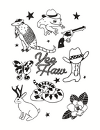 YeeHaw Flash Sheet Print