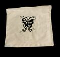 Cow Print Butterfly Linocut Zipper Pouch