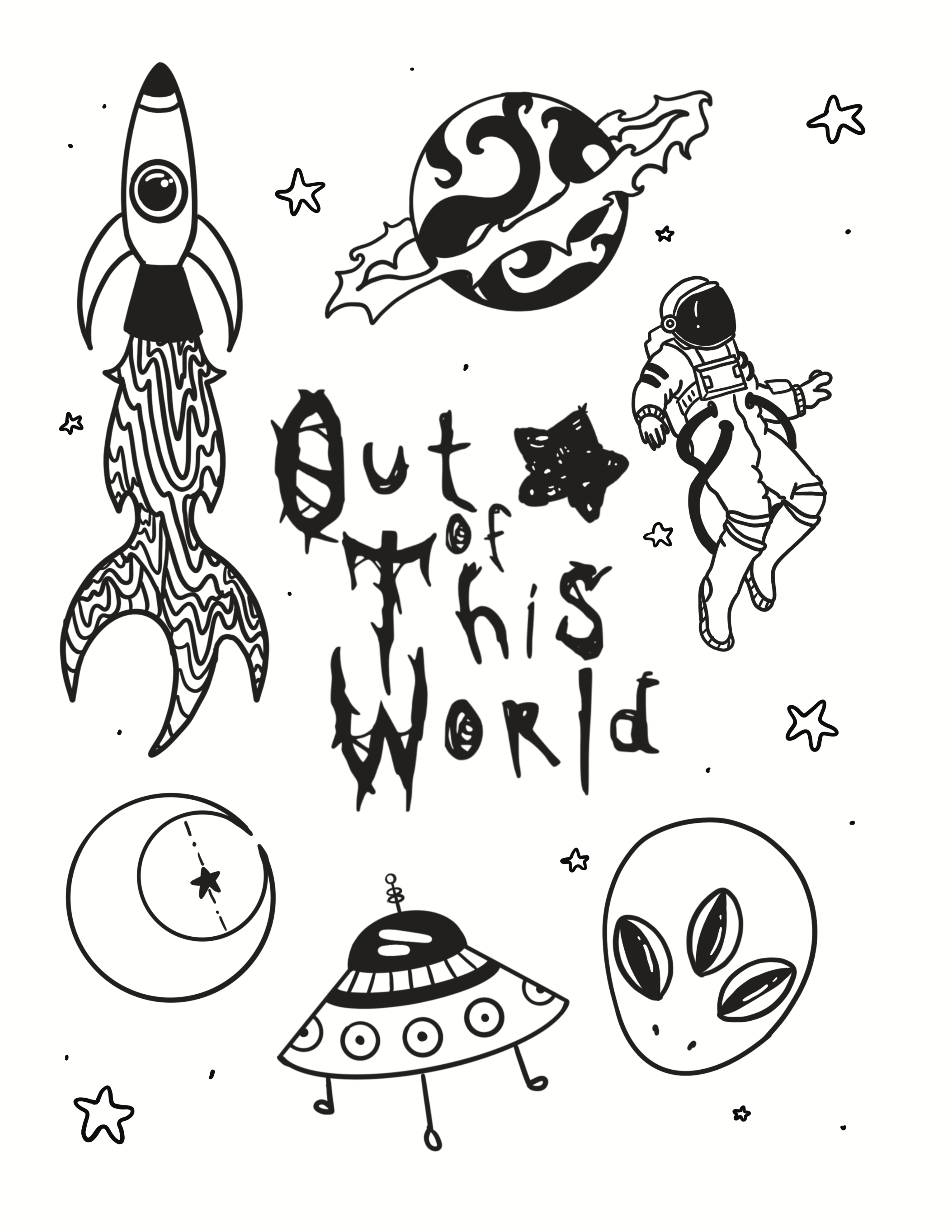 Out of This World Flash Sheet Print