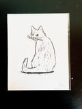 Cat Linocut Print