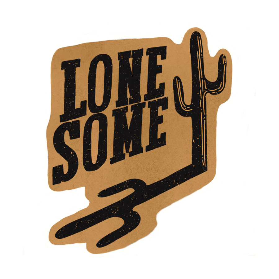 Lonesome Sticker