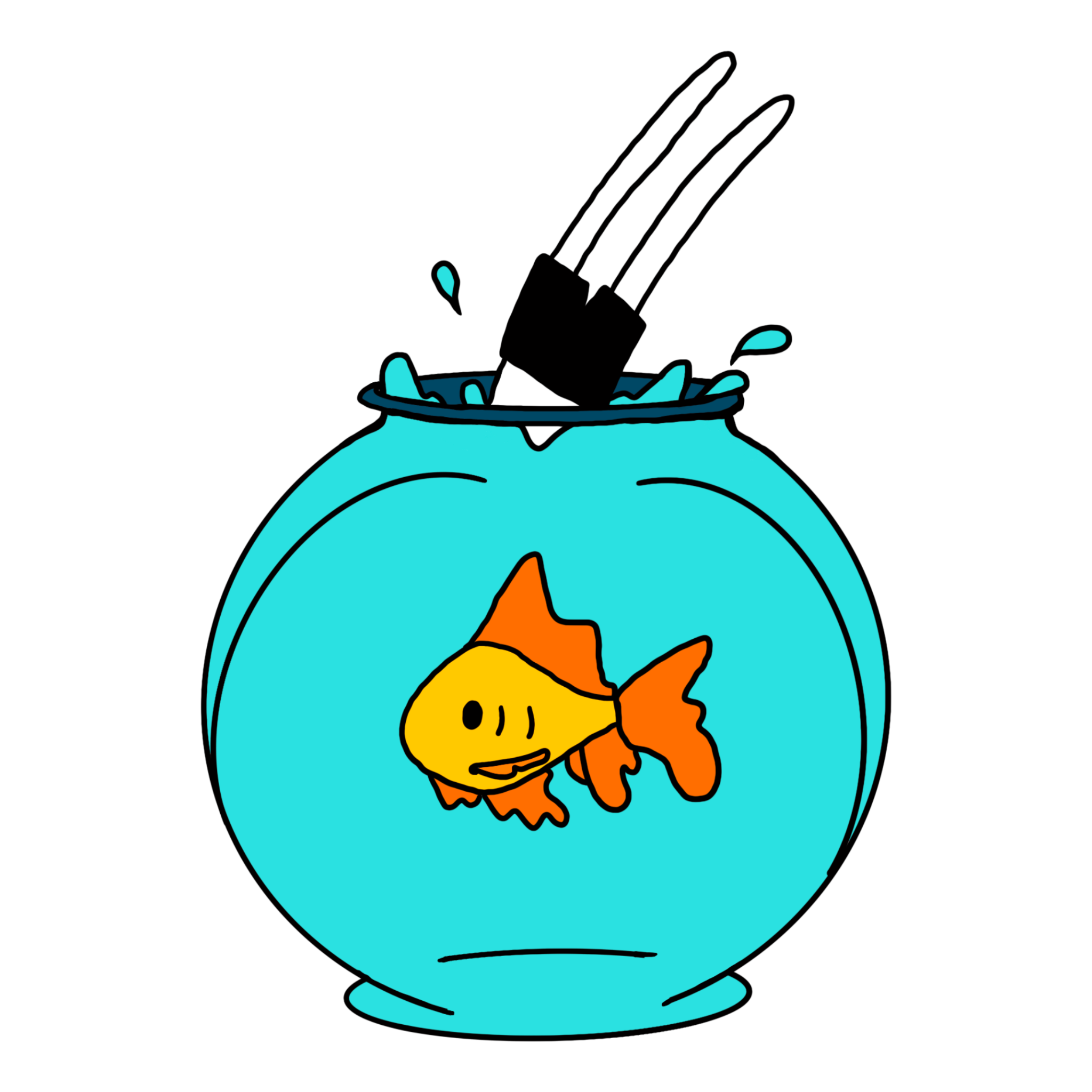 Swimmin' Sticker