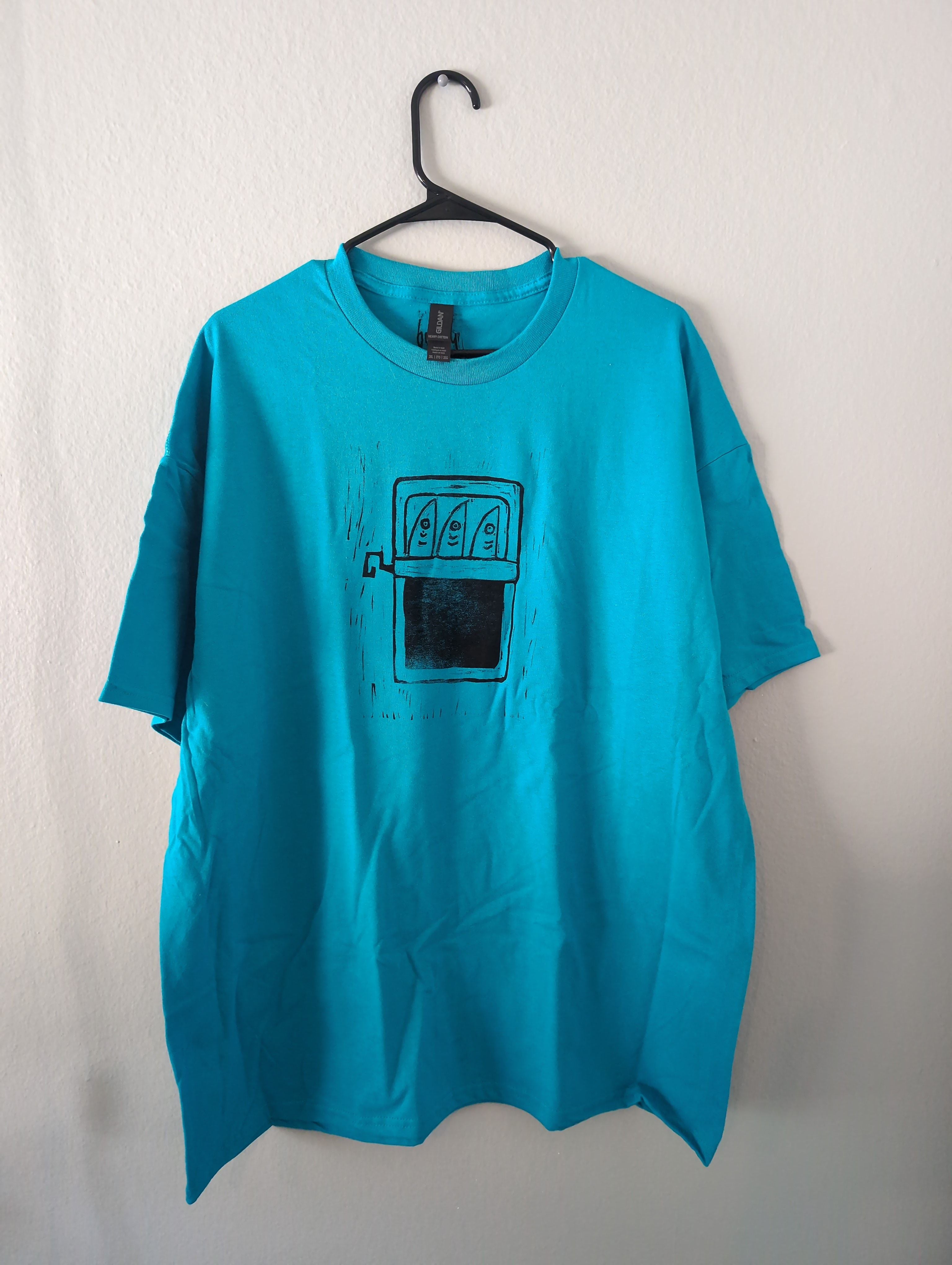 Sardine Linocut Tshirt