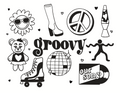 Groovy Flash Sheet Print