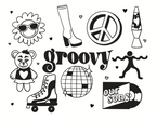 Groovy Flash Sheet Print